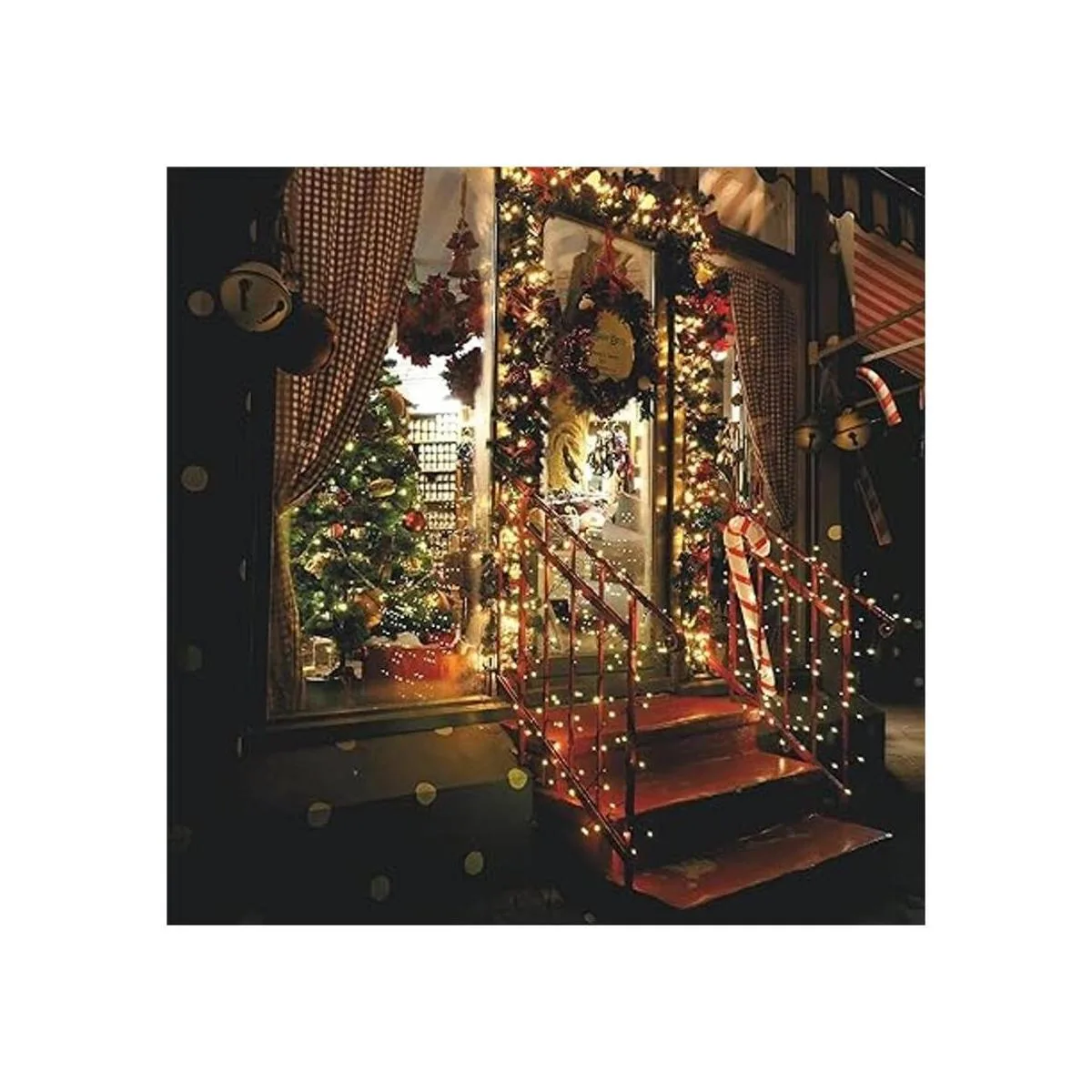 Paquete de 2 100 luces LED solares de 42 pies 8 modos de_3