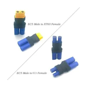 FLY RC EC5 macho a EC3 Deans T XT60 Tracxas enchufe hembra_3