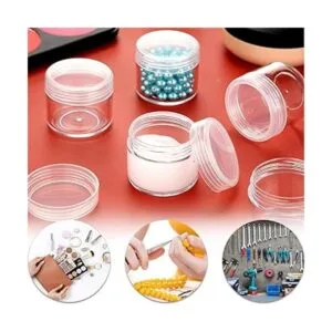50 tarros de plástico transparente vacíos de 0.71 oz con_6