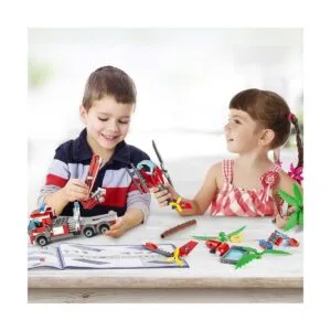 QLT QIAOLETONG Kit de construcción de estación de bomberos_2