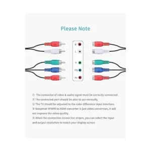 Componente a HDMI convertidor YPbPr a HDMI adaptador_5