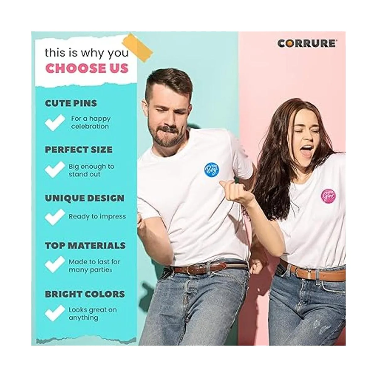 Corure 40 pines de botón de revelación de género de 2_2