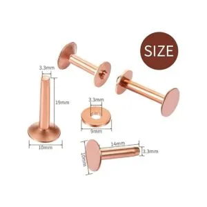 Remachadora y remachadora de cobre rojo con fijador de