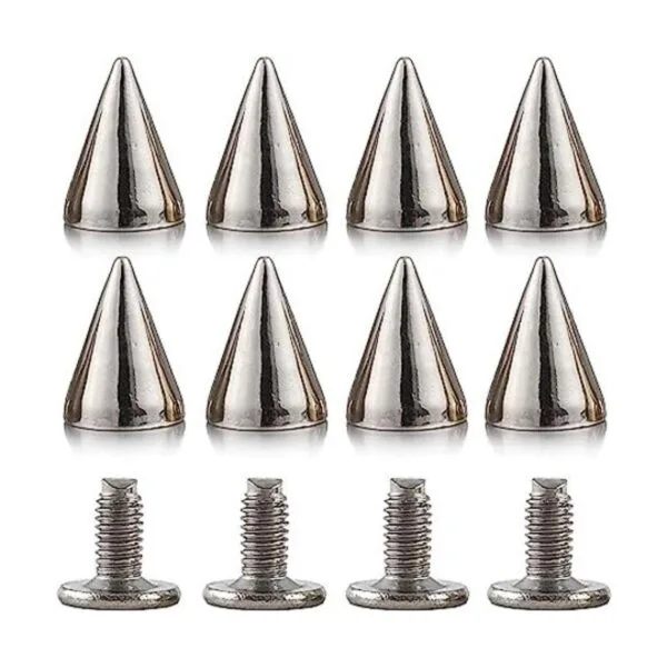 Pinchos y pernos de 0.374 in de metal con punta de cono de
