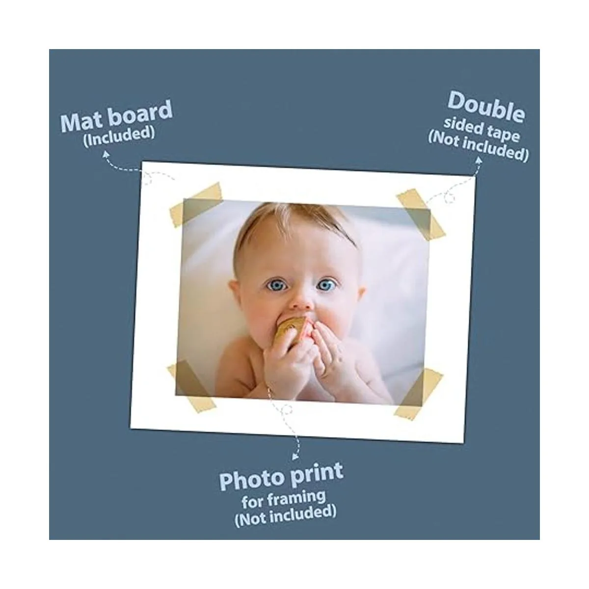 Golden State Art Alfombrillas blancas sin cortar de 16 x