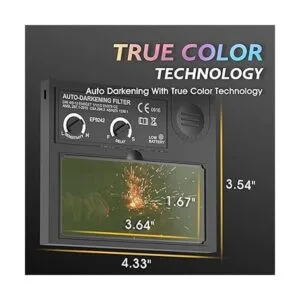 Tooliom Casco de soldadura de color verdadero_3