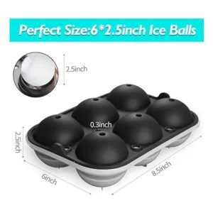 TINANA Molde reutilizable para hacer bolas de hielo de_3