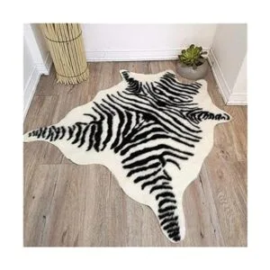 Alfombra de piel sintética de piel de vaca con estampado