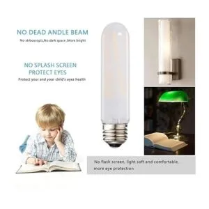 LEOOLS Bombilla LED esmerilada T10 bombilla LED tubular_3