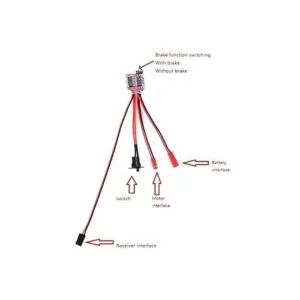 RC 20A Controlador de velocidad electrónico ESC cepillado_2