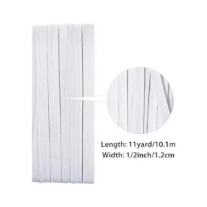 Elástico blanco para coser banda elástica de punto 12_2