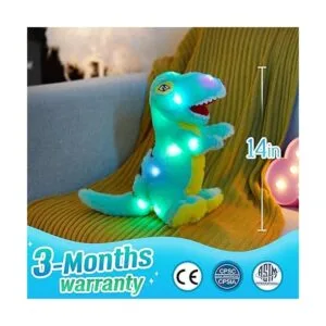 Glow Guards Peluche de dinosaurio iluminado TRex de_4