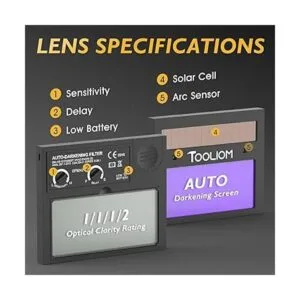 Tooliom Casco de soldadura de color verdadero_2