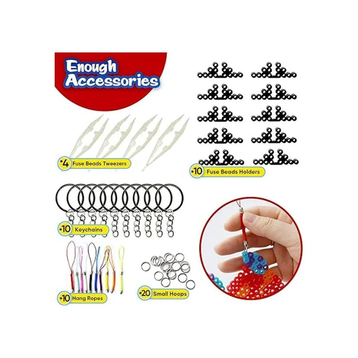 20 tableros de cuentas de fusibles de 0.197 in de plástico_3