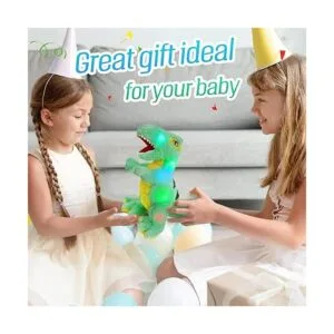 Glow Guards Peluche de dinosaurio iluminado TRex de_5