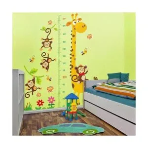 DEKOSH Giraffe Monkeys Tabla de pared de altura para_2