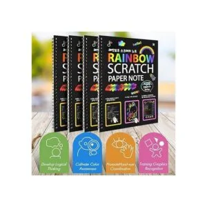 Paquete de 4 cuadernos de dibujo para niños con diseño de_4