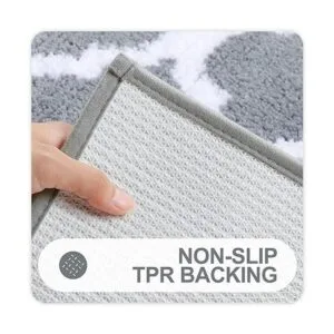 OLANLY juego de 2 tapetes de baño de microfibra tapete_4