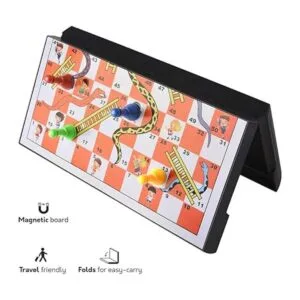 Juego magnético plegable de serpientes y escaleras de 11.8_4