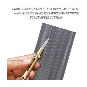 Protector de cable de suelo resistente 3 canales que_4