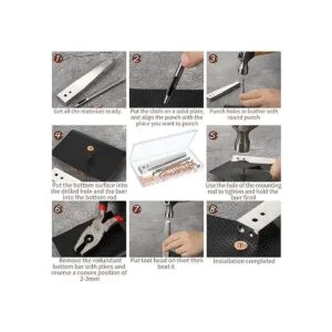 Remachadora y remachadora de cobre rojo con fijador de