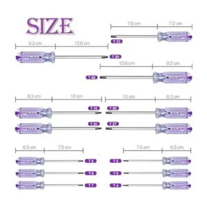 BOENFU Juego de destornilladores Torx con estuche