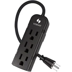 Tira de alimentación de 3 clavijas Slim negro 3 salidas_1