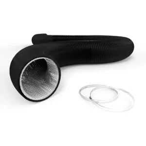 TURBRO AirSupply Conducto de aluminio negro Negro