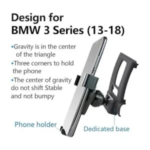 LUNQIN Soporte de teléfono para coche para BMW Serie 3_3