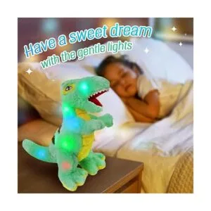 Glow Guards Peluche de dinosaurio iluminado TRex de_3