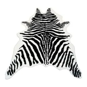 Alfombra de piel sintética de piel de vaca con estampado