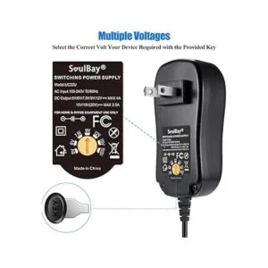 SoulBay Adaptador universal de CA de 48 W CC 5 V 6 V_4