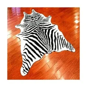 Alfombra de piel sintética de piel de vaca con estampado