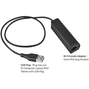 Adaptador USB para ordenador portátil a RJ9 hembra para_2