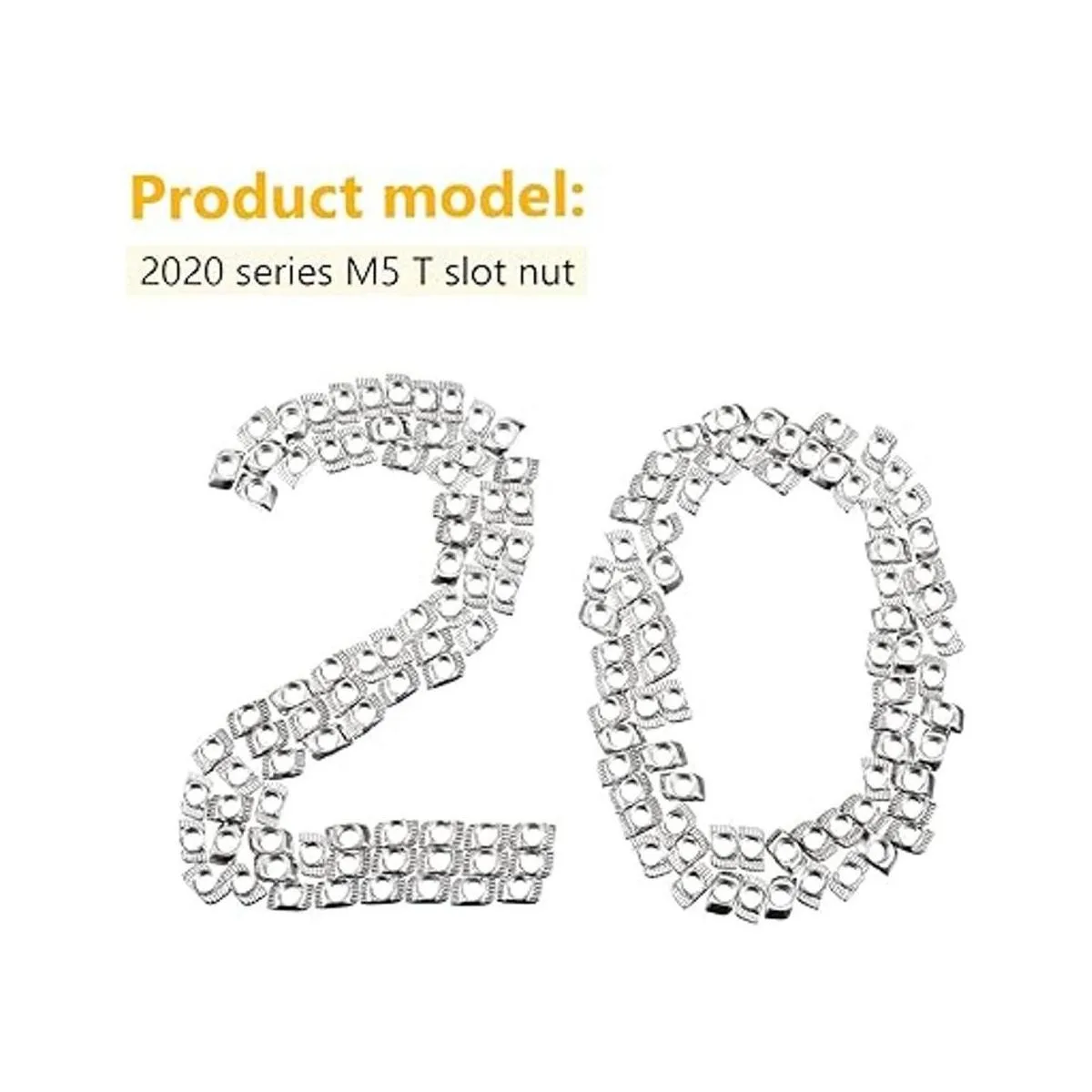 150 piezas de tuercas en T de la serie 2020 tuercas en T