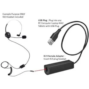 Adaptador USB para ordenador portátil a RJ9 hembra para_3