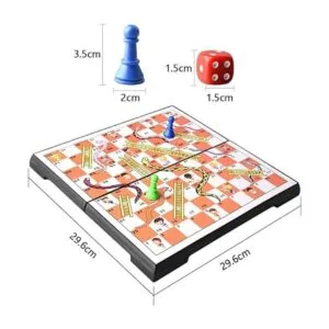 Juego magnético plegable de serpientes y escaleras de 11.8_2
