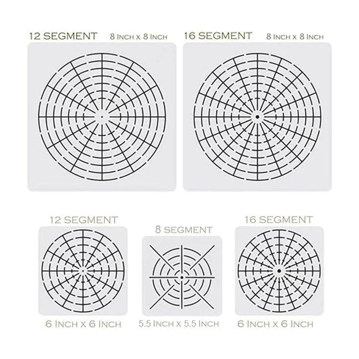 Juego de 5 plantillas de herramientas de pintura de