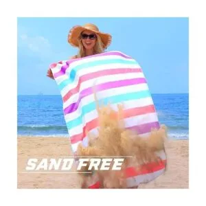 Exclusivo Mezcla toalla de playa grande de microfibra_4