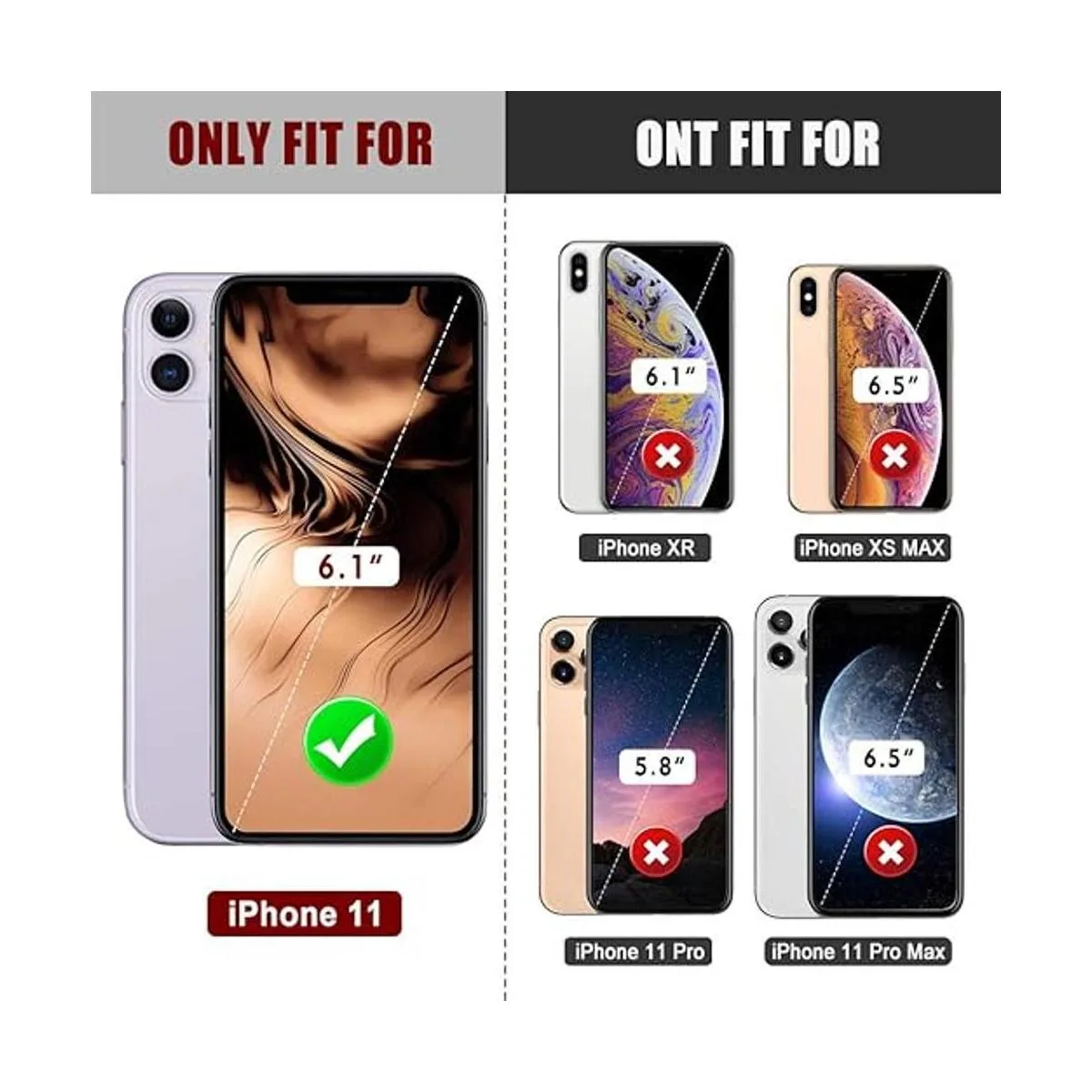 Mitywah Funda impermeable para iPhone 11 funda protectora_2