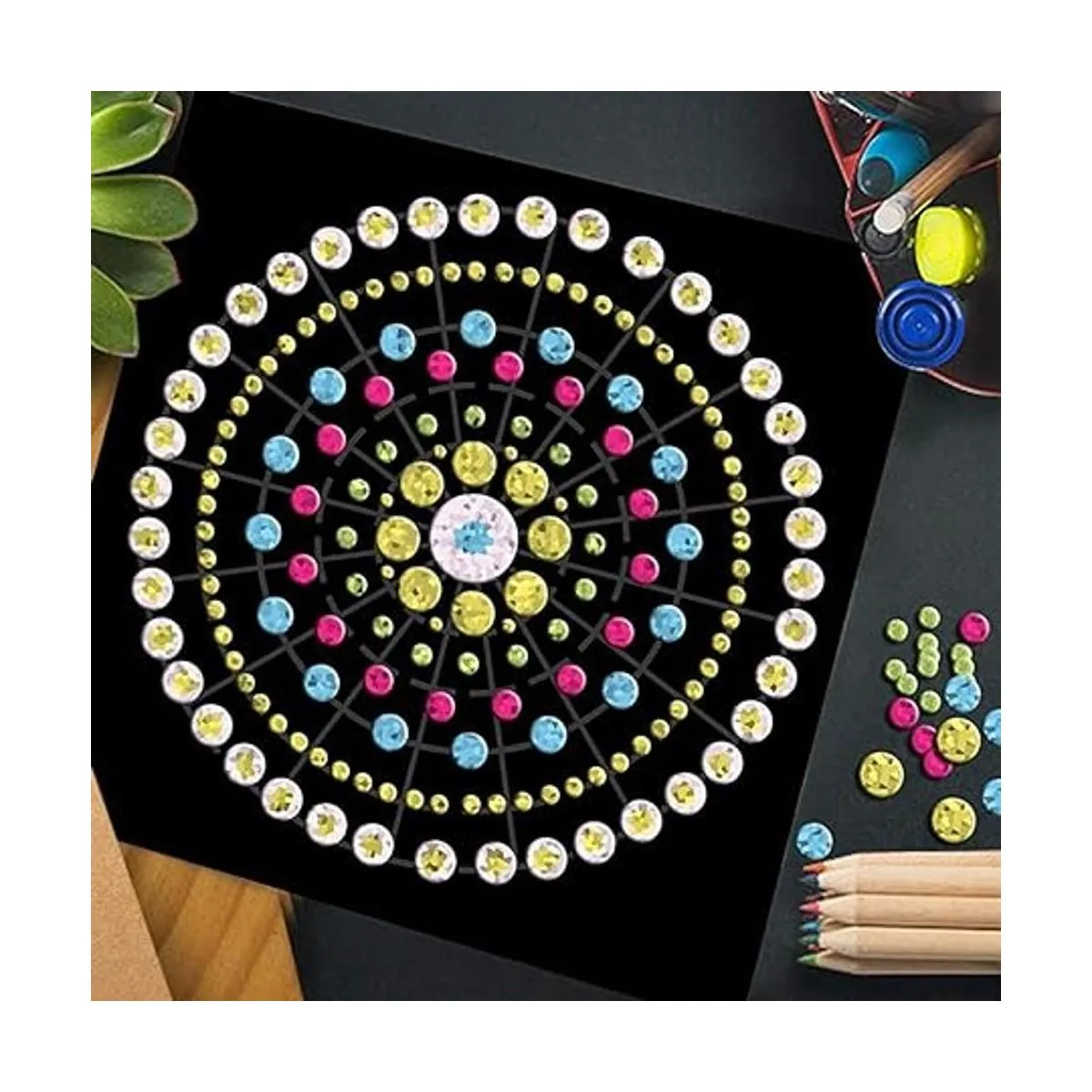 Juego de 5 plantillas de herramientas de pintura de