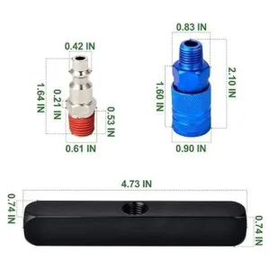 TAISHER Colector de aire recto de 4 vías 5 puertos_4