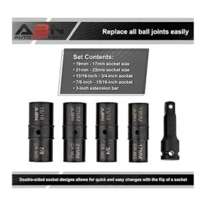 ABN Juego de tuercas de doble cara 5 piezas de 12_5