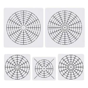 Juego de 5 plantillas de herramientas de pintura de