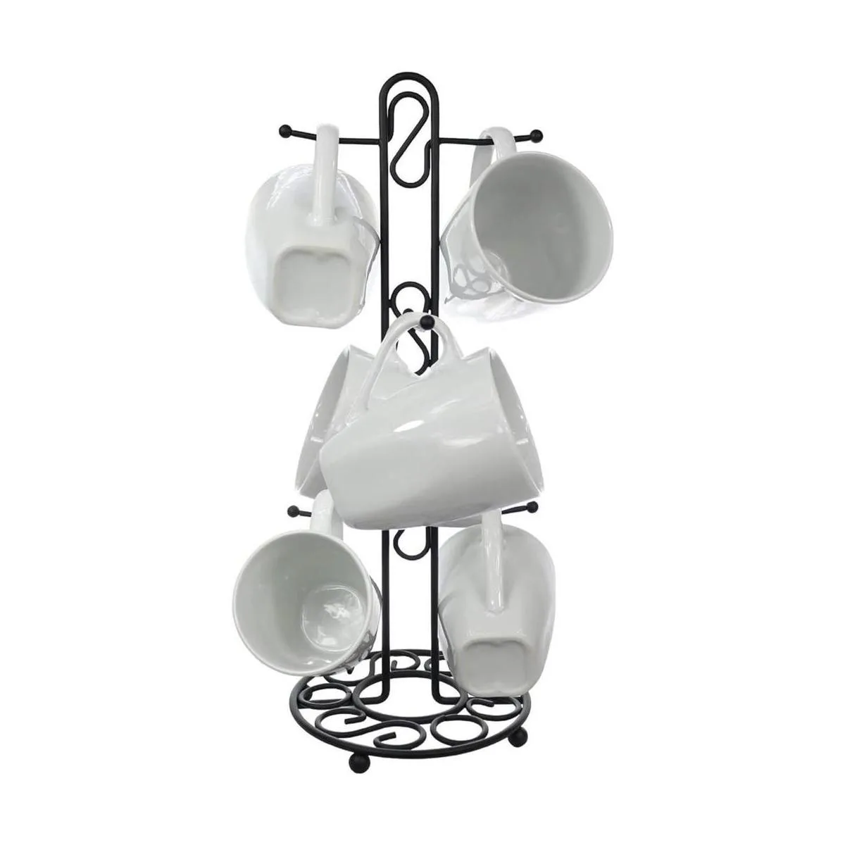 Blue Donuts Farmhouse Estante para tazas de café árbol