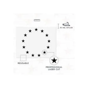 Betsy Ross Plantilla de plantilla de estrellas para