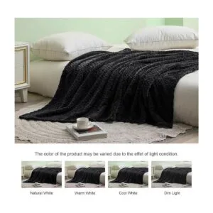 Exclusivo Mezcla Manta de franela grande de 50 x 70_3