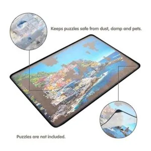 Tektalk Tablero de rompecabezas portátil con cubierta a