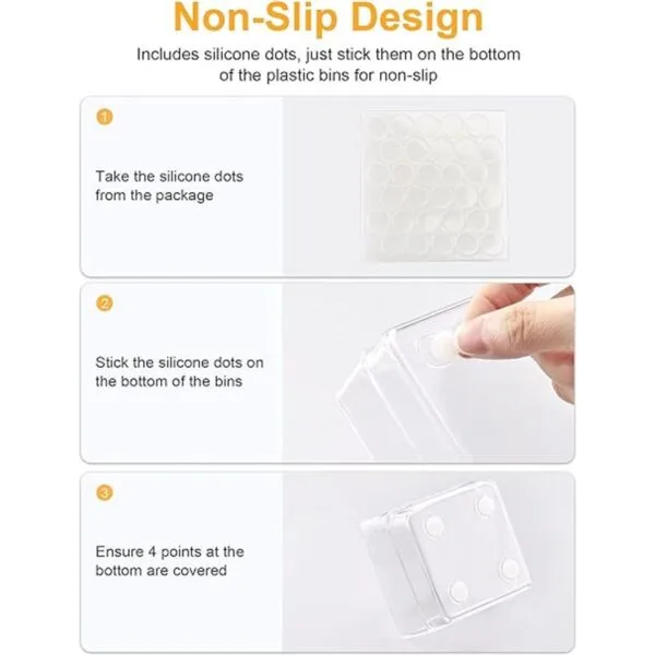 SMARTAKE 13Piece Drawer Organizer with NonSlip Silicone_4