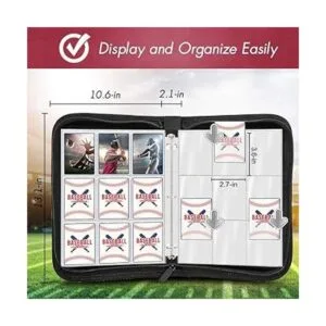 720 Pockets Baseball Card Sleeves Binder for Trading Card_3